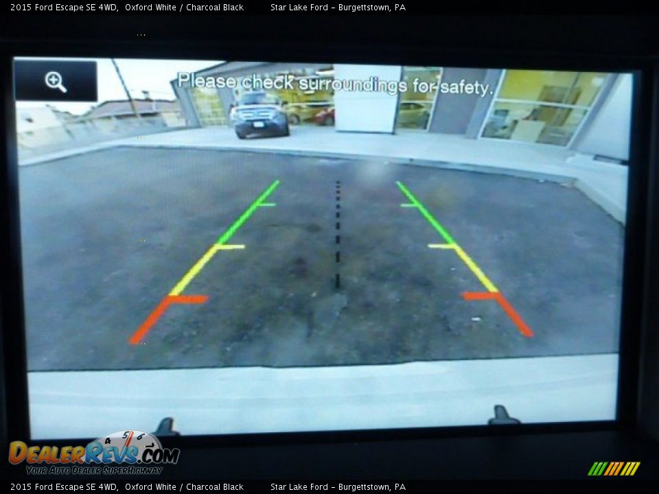 2015 Ford Escape SE 4WD Oxford White / Charcoal Black Photo #16