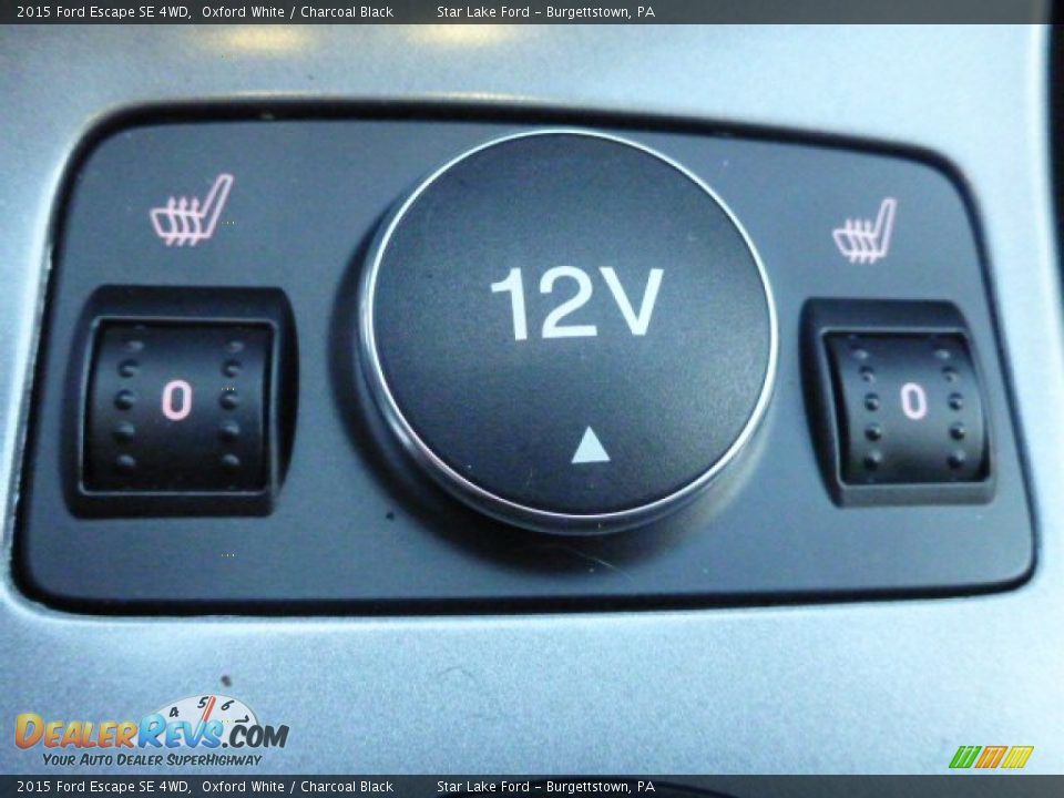 2015 Ford Escape SE 4WD Oxford White / Charcoal Black Photo #17