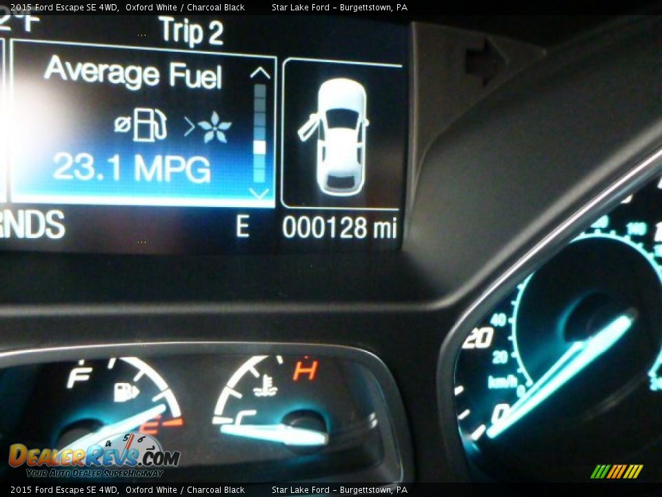 2015 Ford Escape SE 4WD Oxford White / Charcoal Black Photo #19
