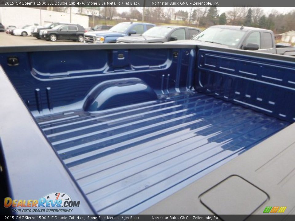 2015 GMC Sierra 1500 SLE Double Cab 4x4 Stone Blue Metallic / Jet Black Photo #3