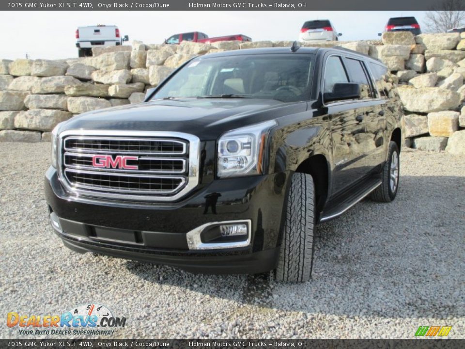 2015 GMC Yukon XL SLT 4WD Onyx Black / Cocoa/Dune Photo #2