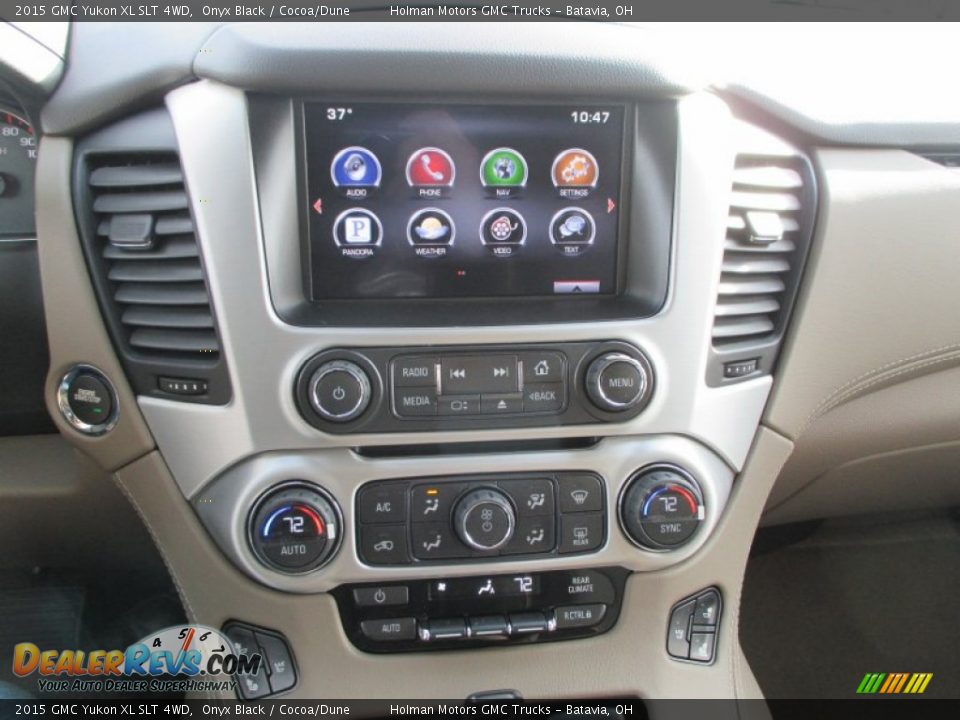2015 GMC Yukon XL SLT 4WD Onyx Black / Cocoa/Dune Photo #6
