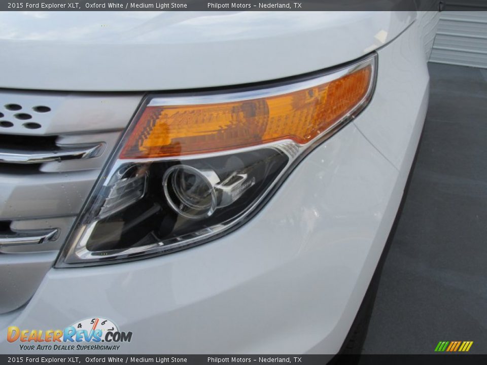 2015 Ford Explorer XLT Oxford White / Medium Light Stone Photo #9