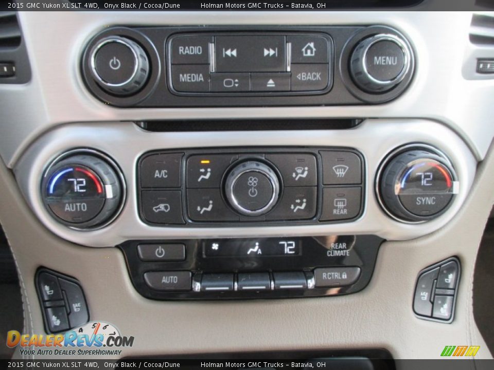 2015 GMC Yukon XL SLT 4WD Onyx Black / Cocoa/Dune Photo #12