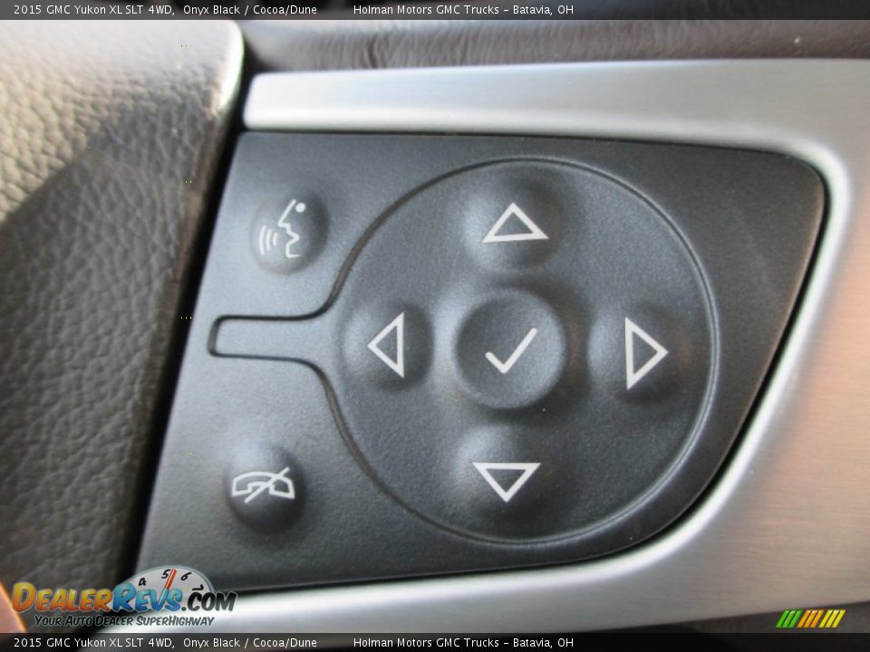 2015 GMC Yukon XL SLT 4WD Onyx Black / Cocoa/Dune Photo #15
