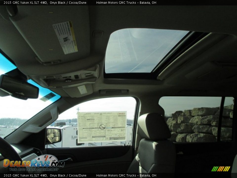 2015 GMC Yukon XL SLT 4WD Onyx Black / Cocoa/Dune Photo #25