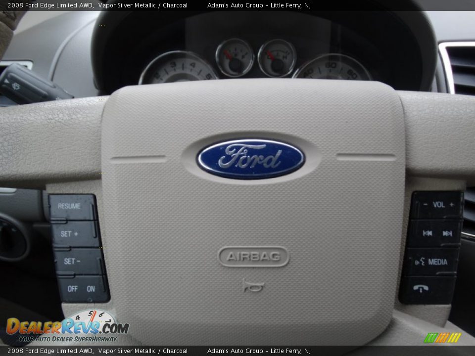 2008 Ford Edge Limited AWD Vapor Silver Metallic / Charcoal Photo #8