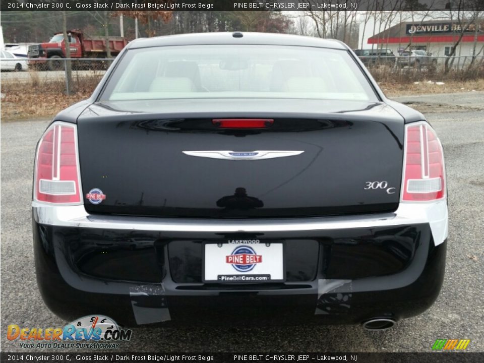 2014 Chrysler 300 C Gloss Black / Dark Frost Beige/Light Frost Beige Photo #6