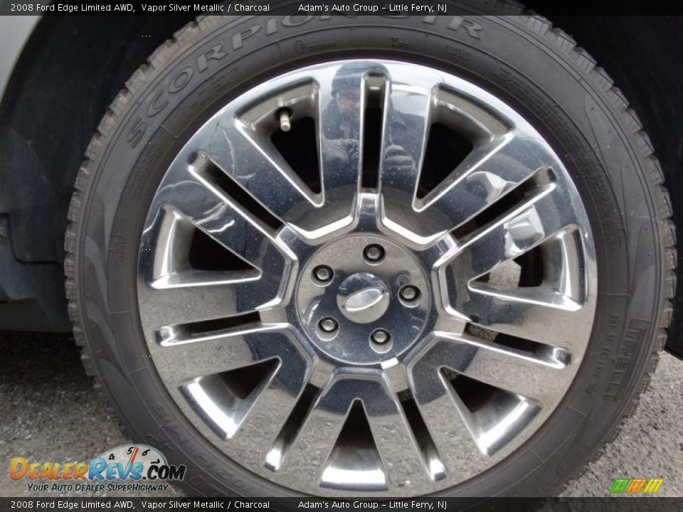 2008 Ford Edge Limited AWD Vapor Silver Metallic / Charcoal Photo #20