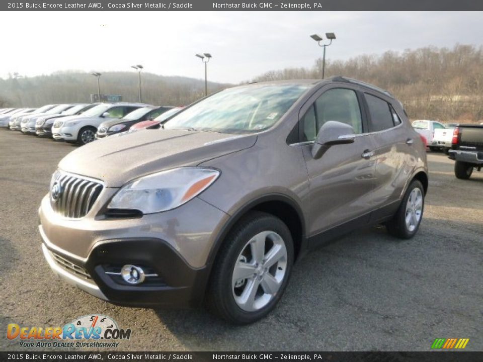 2015 Buick Encore Leather AWD Cocoa Silver Metallic / Saddle Photo #1