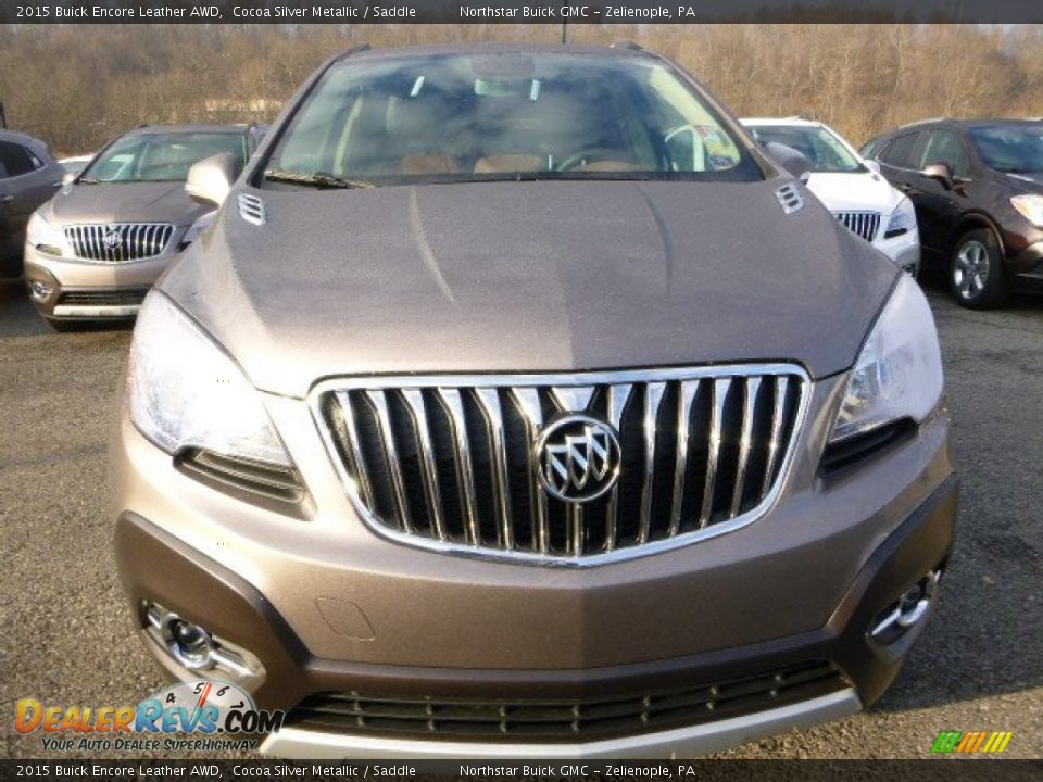 2015 Buick Encore Leather AWD Cocoa Silver Metallic / Saddle Photo #7
