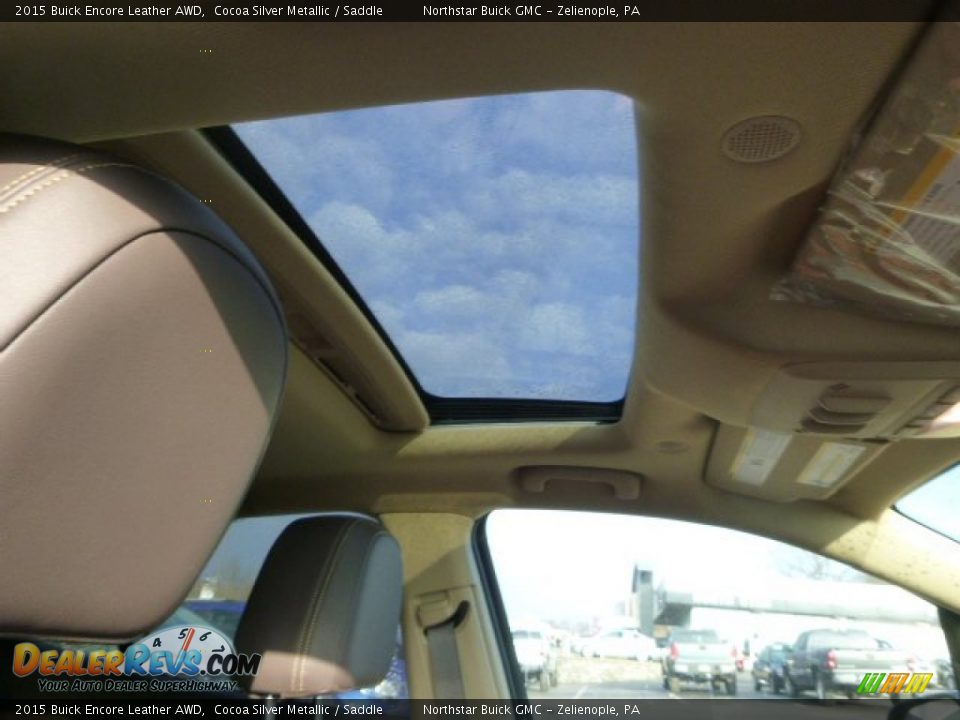 2015 Buick Encore Leather AWD Cocoa Silver Metallic / Saddle Photo #11