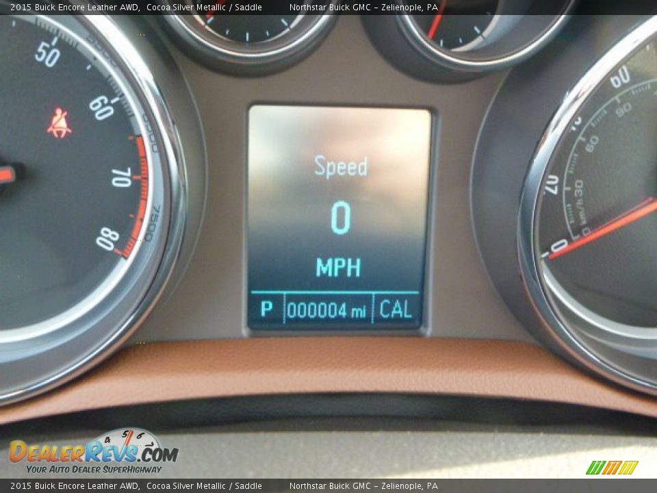 2015 Buick Encore Leather AWD Cocoa Silver Metallic / Saddle Photo #19