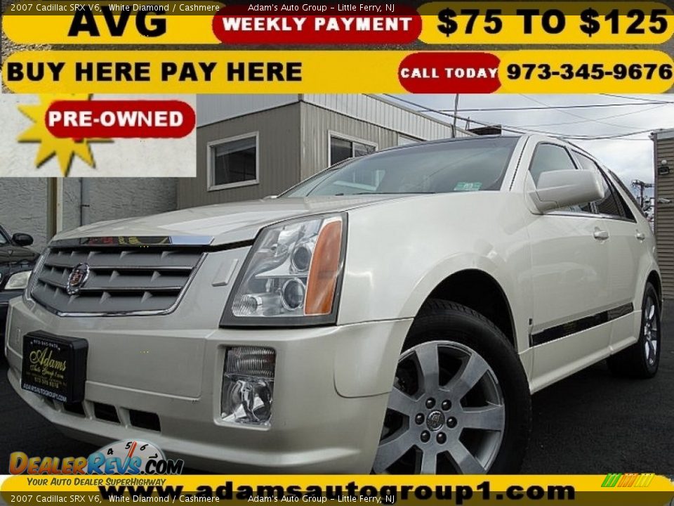2007 Cadillac SRX V6 White Diamond / Cashmere Photo #1