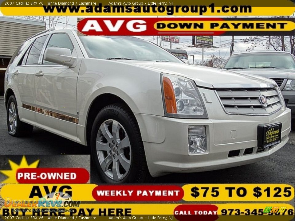 2007 Cadillac SRX V6 White Diamond / Cashmere Photo #3