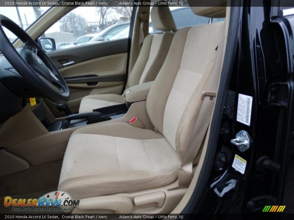 2010 Honda Accord LX Sedan Crystal Black Pearl / Ivory Photo #7
