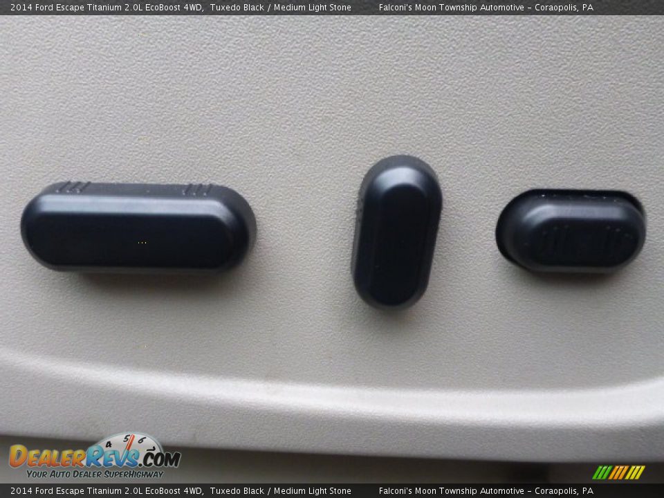 2014 Ford Escape Titanium 2.0L EcoBoost 4WD Tuxedo Black / Medium Light Stone Photo #18