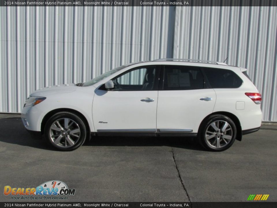 Moonlight White 2014 Nissan Pathfinder Hybrid Platinum AWD Photo #2