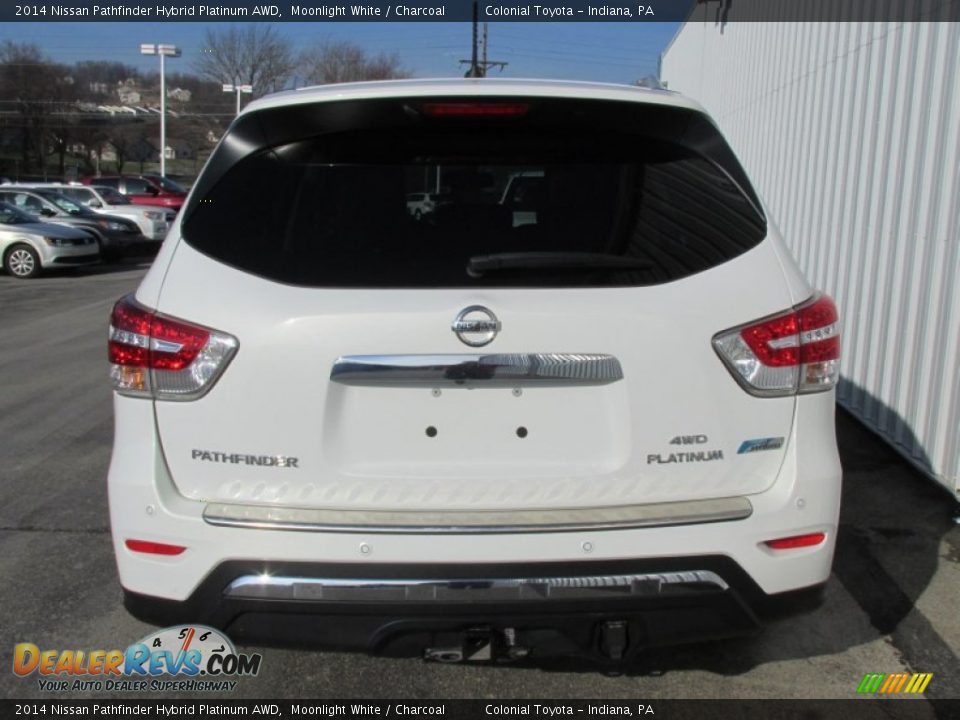 2014 Nissan Pathfinder Hybrid Platinum AWD Moonlight White / Charcoal Photo #5