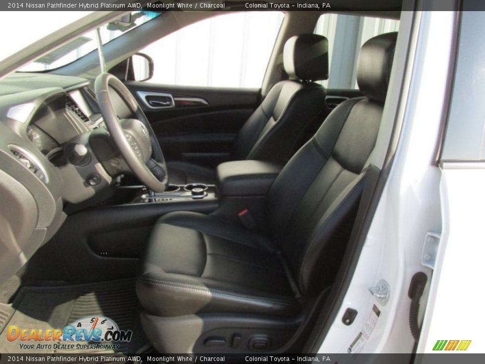 2014 Nissan Pathfinder Hybrid Platinum AWD Moonlight White / Charcoal Photo #11
