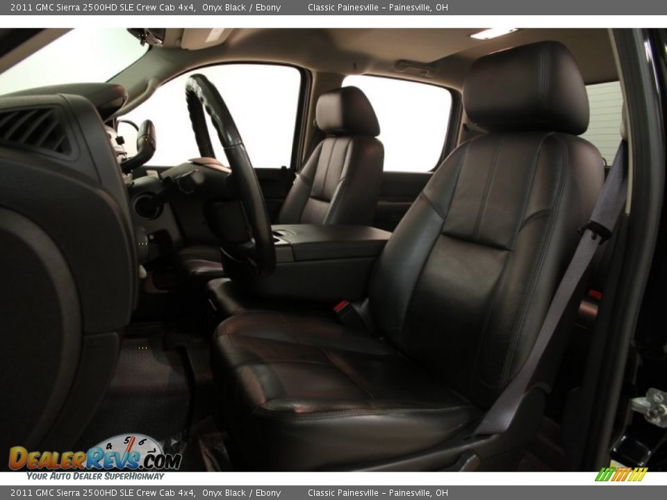 2011 GMC Sierra 2500HD SLE Crew Cab 4x4 Onyx Black / Ebony Photo #5