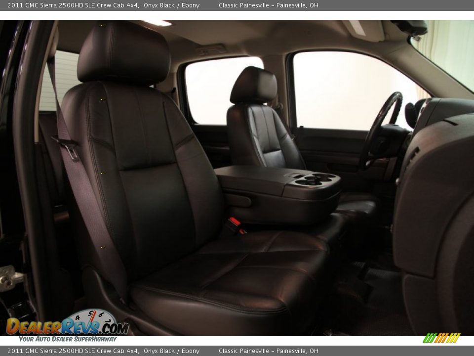 2011 GMC Sierra 2500HD SLE Crew Cab 4x4 Onyx Black / Ebony Photo #10