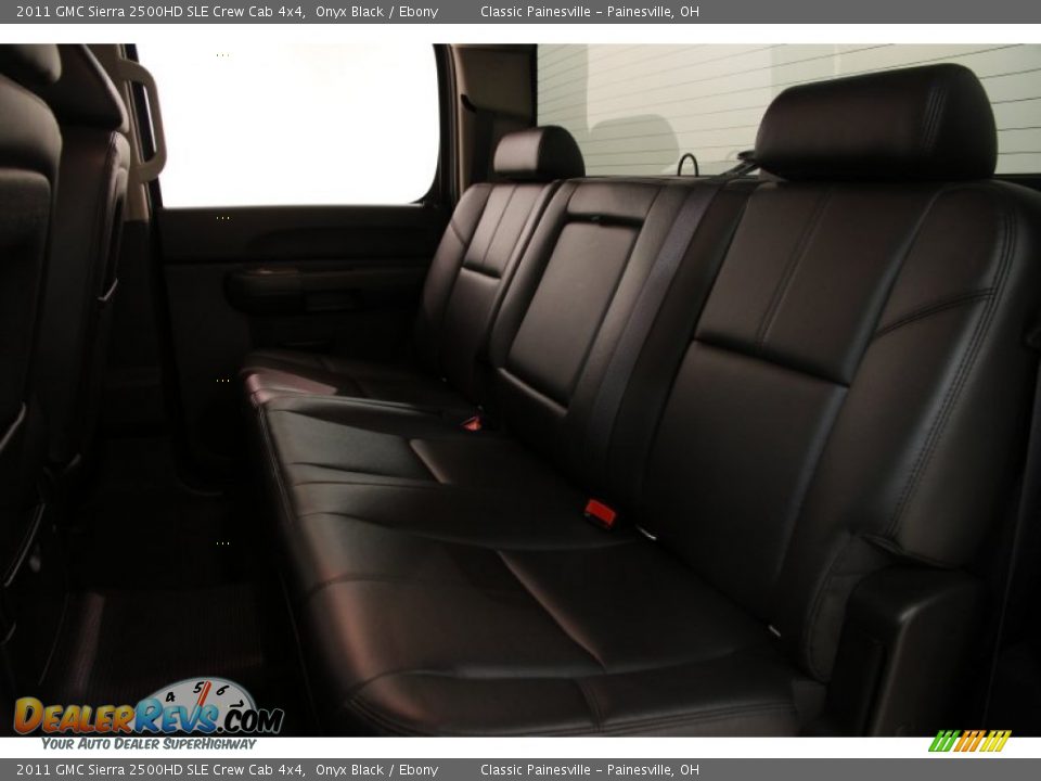 2011 GMC Sierra 2500HD SLE Crew Cab 4x4 Onyx Black / Ebony Photo #12