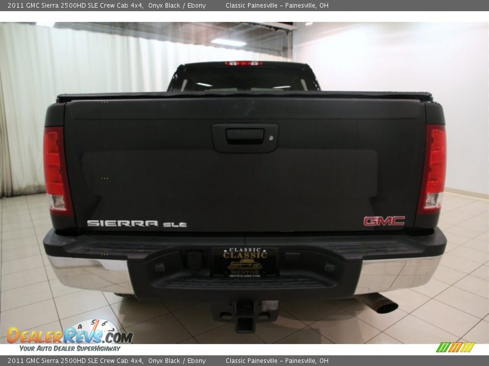 2011 GMC Sierra 2500HD SLE Crew Cab 4x4 Onyx Black / Ebony Photo #13