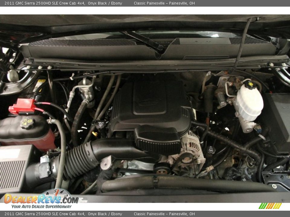2011 GMC Sierra 2500HD SLE Crew Cab 4x4 Onyx Black / Ebony Photo #14