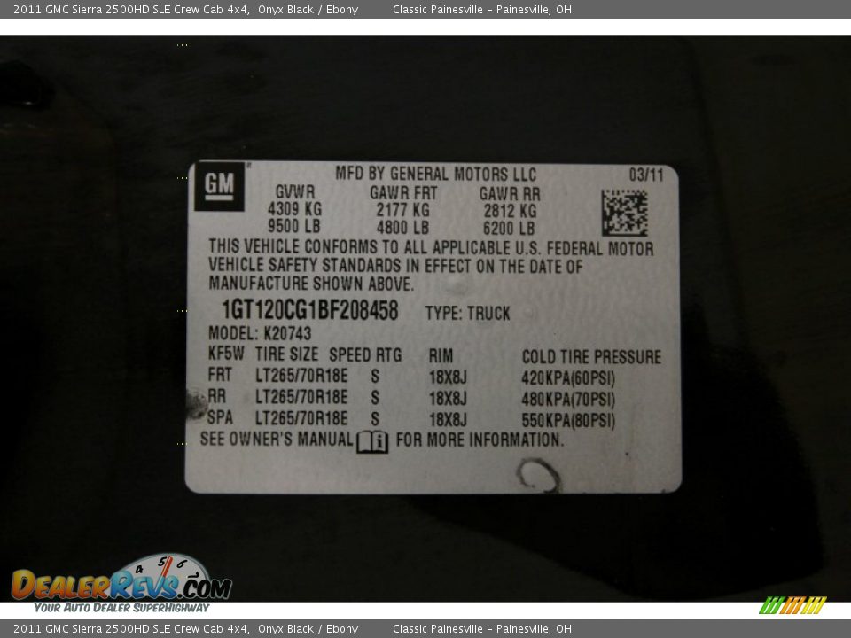 2011 GMC Sierra 2500HD SLE Crew Cab 4x4 Onyx Black / Ebony Photo #15