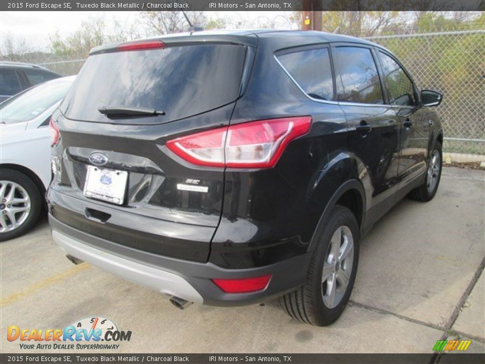 2015 Ford Escape SE Tuxedo Black Metallic / Charcoal Black Photo #6