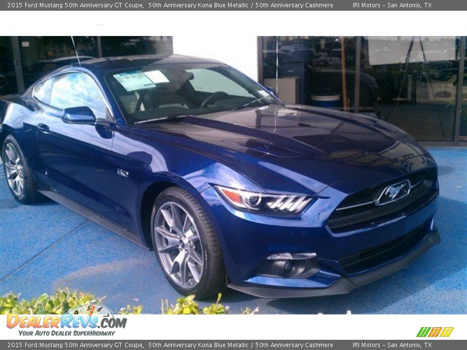50th Anniversary Kona Blue Metallic 2015 Ford Mustang 50th Anniversary GT Coupe Photo #16