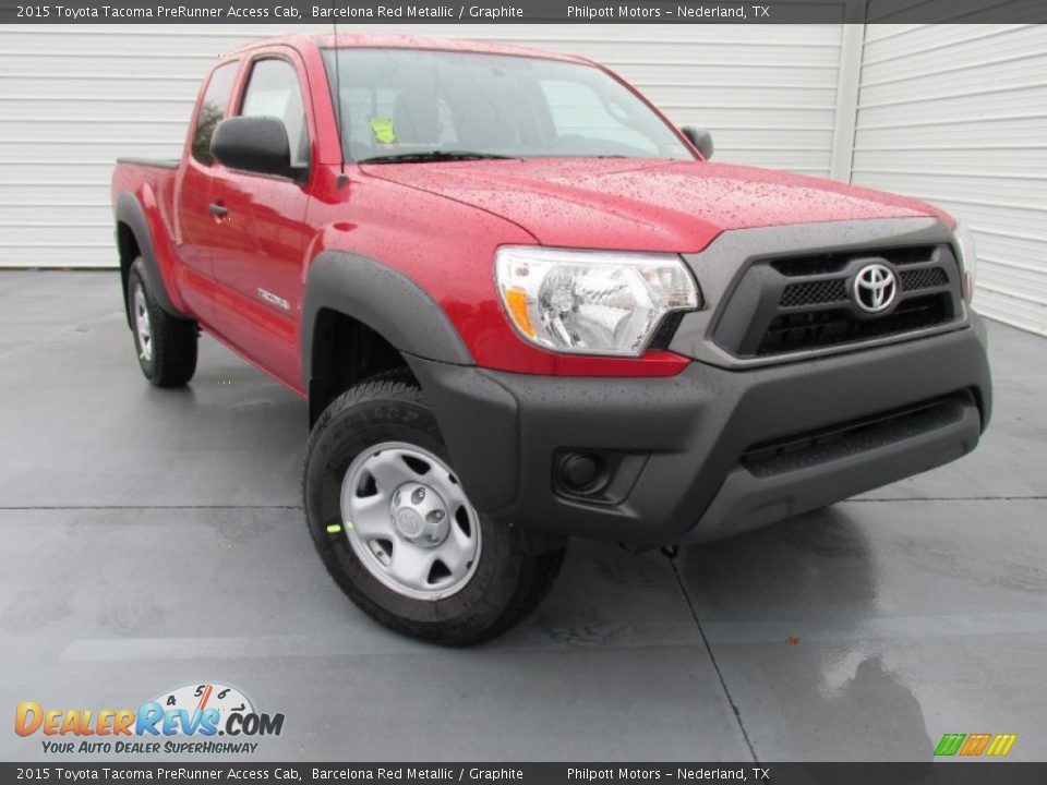2015 Toyota Tacoma PreRunner Access Cab Barcelona Red Metallic / Graphite Photo #2