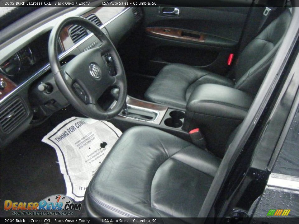 2009 Buick LaCrosse CXL Black Onyx / Ebony Photo #10