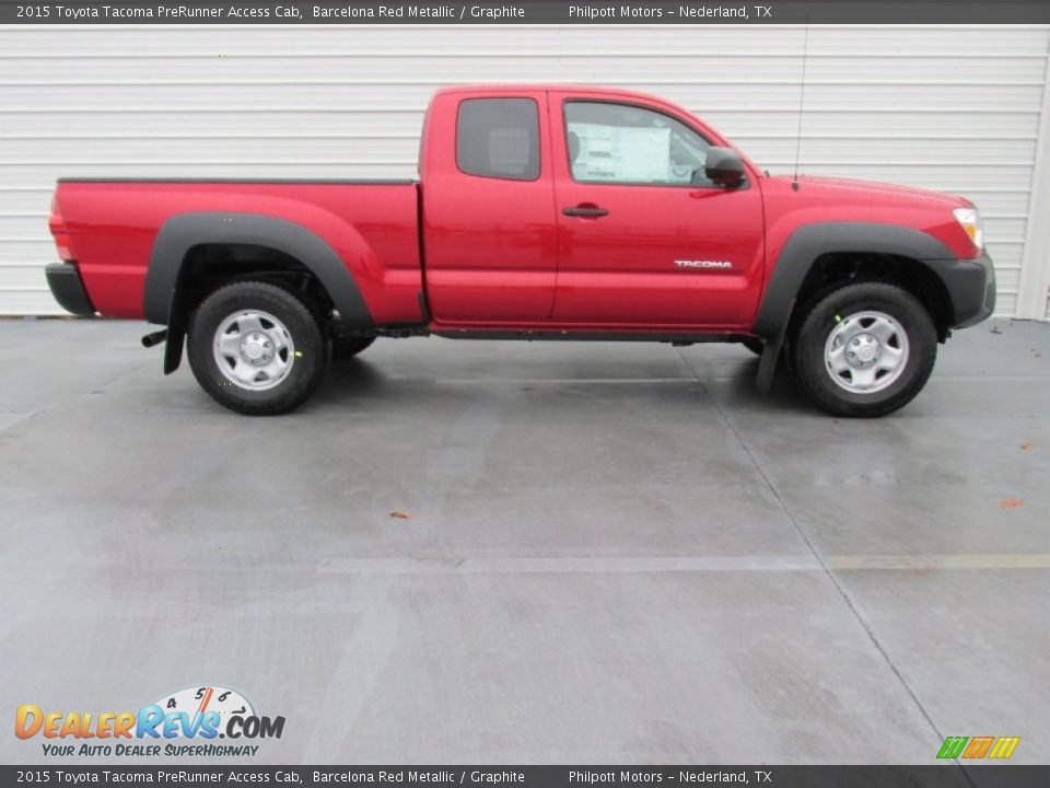 Barcelona Red Metallic 2015 Toyota Tacoma PreRunner Access Cab Photo #3
