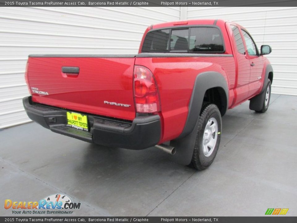 2015 Toyota Tacoma PreRunner Access Cab Barcelona Red Metallic / Graphite Photo #4
