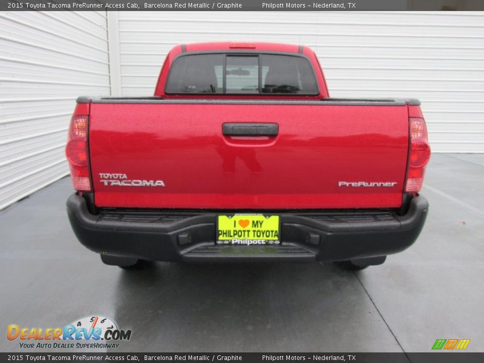 2015 Toyota Tacoma PreRunner Access Cab Barcelona Red Metallic / Graphite Photo #5