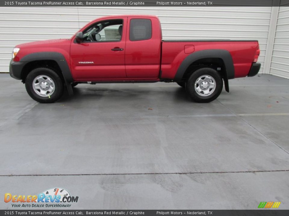 Barcelona Red Metallic 2015 Toyota Tacoma PreRunner Access Cab Photo #6