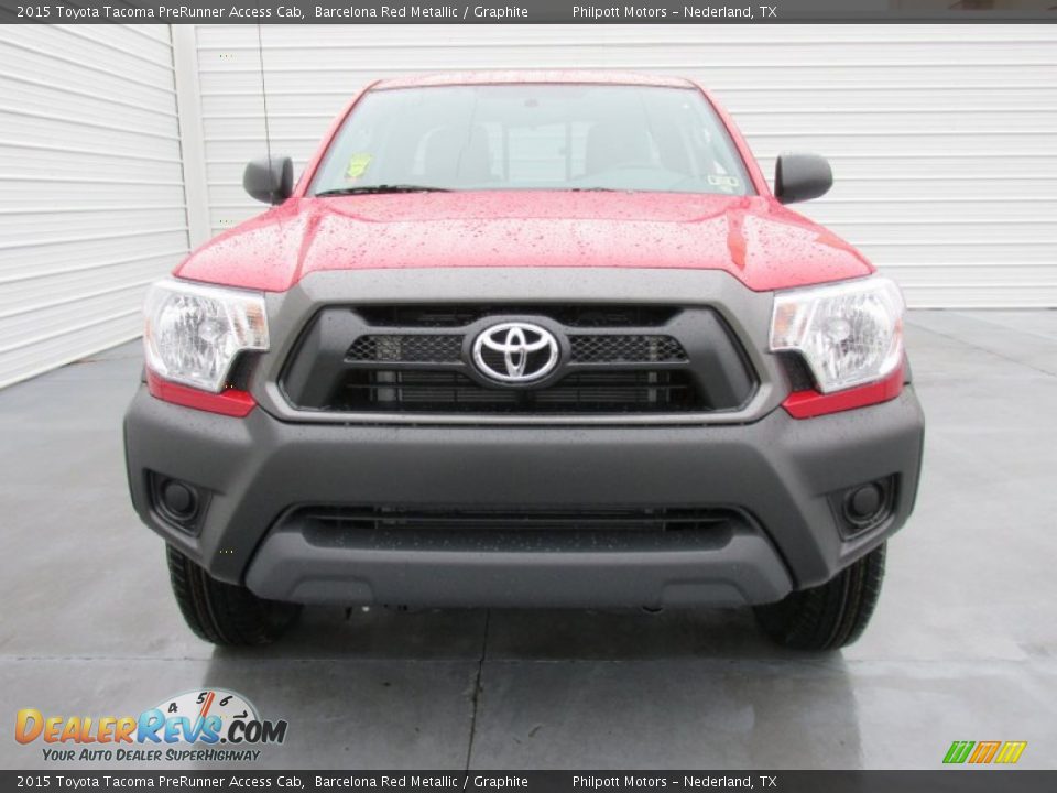 2015 Toyota Tacoma PreRunner Access Cab Barcelona Red Metallic / Graphite Photo #8