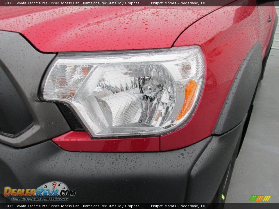 2015 Toyota Tacoma PreRunner Access Cab Barcelona Red Metallic / Graphite Photo #9