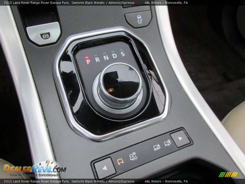 2013 Land Rover Range Rover Evoque Pure Santorini Black Metallic / Almond/Espresso Photo #15