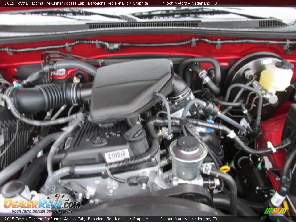 2015 Toyota Tacoma PreRunner Access Cab Barcelona Red Metallic / Graphite Photo #16