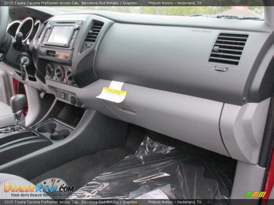 2015 Toyota Tacoma PreRunner Access Cab Barcelona Red Metallic / Graphite Photo #17