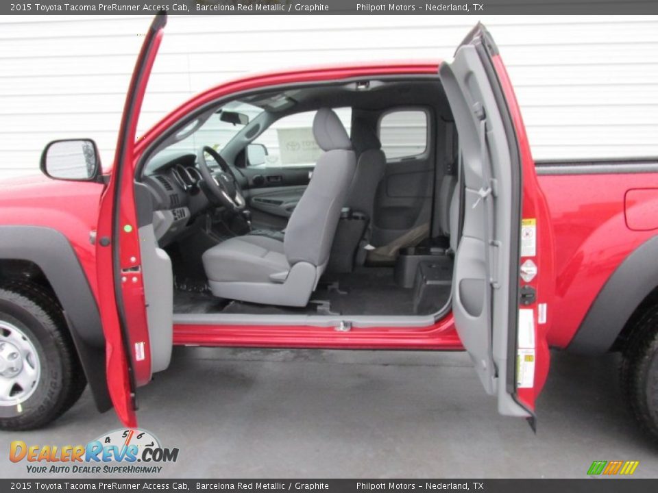 2015 Toyota Tacoma PreRunner Access Cab Barcelona Red Metallic / Graphite Photo #18