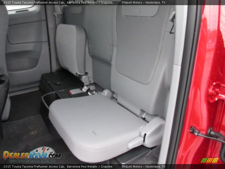 Rear Seat of 2015 Toyota Tacoma PreRunner Access Cab Photo #20