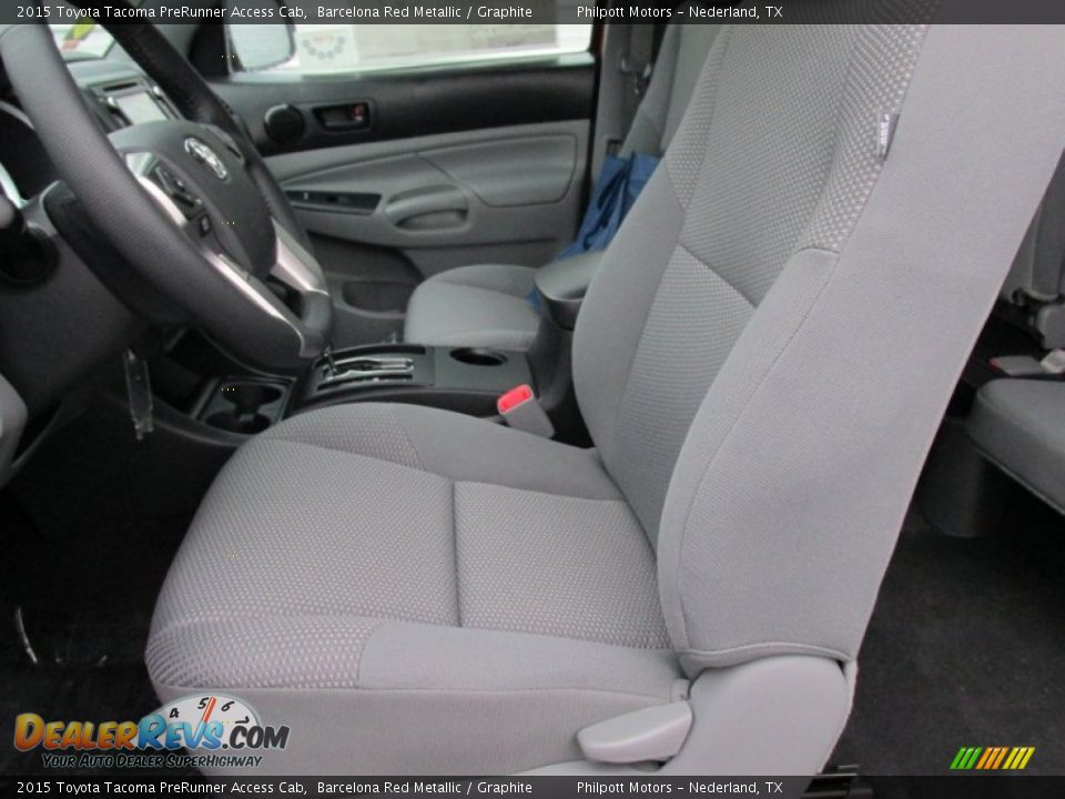 2015 Toyota Tacoma PreRunner Access Cab Barcelona Red Metallic / Graphite Photo #23