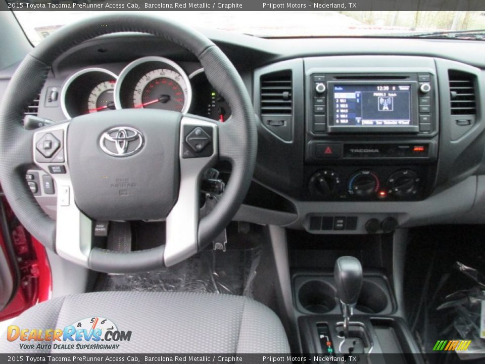 Dashboard of 2015 Toyota Tacoma PreRunner Access Cab Photo #25