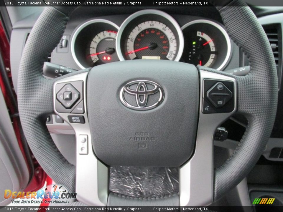 2015 Toyota Tacoma PreRunner Access Cab Steering Wheel Photo #30