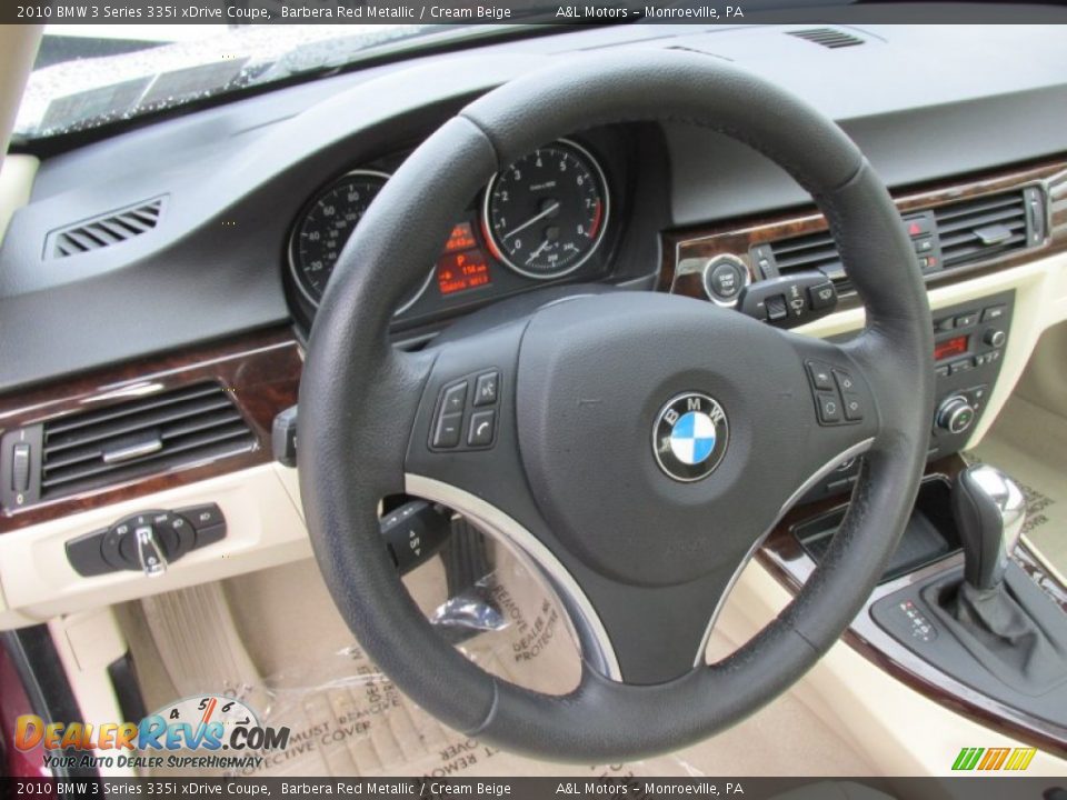 2010 BMW 3 Series 335i xDrive Coupe Barbera Red Metallic / Cream Beige Photo #14