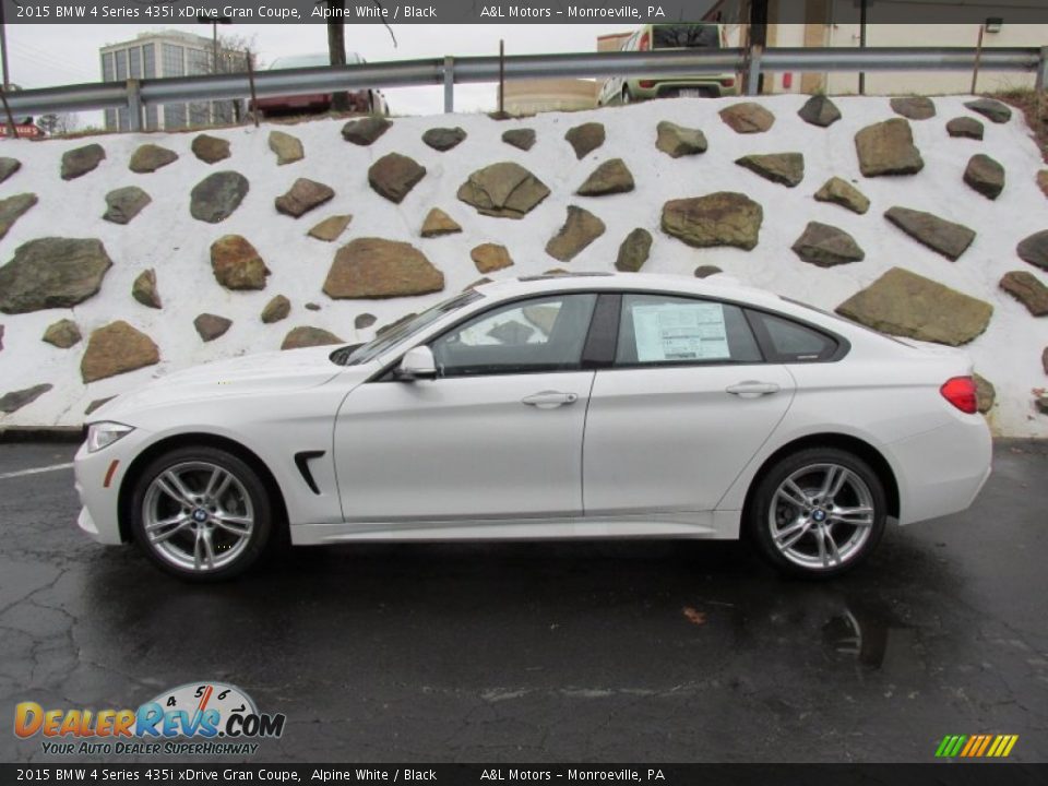 2015 BMW 4 Series 435i xDrive Gran Coupe Alpine White / Black Photo #2